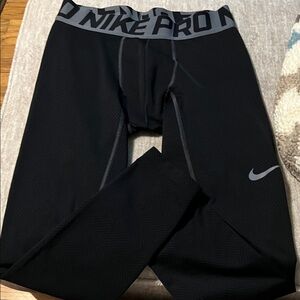 Nike Pro Black and Gray Performance Leggings